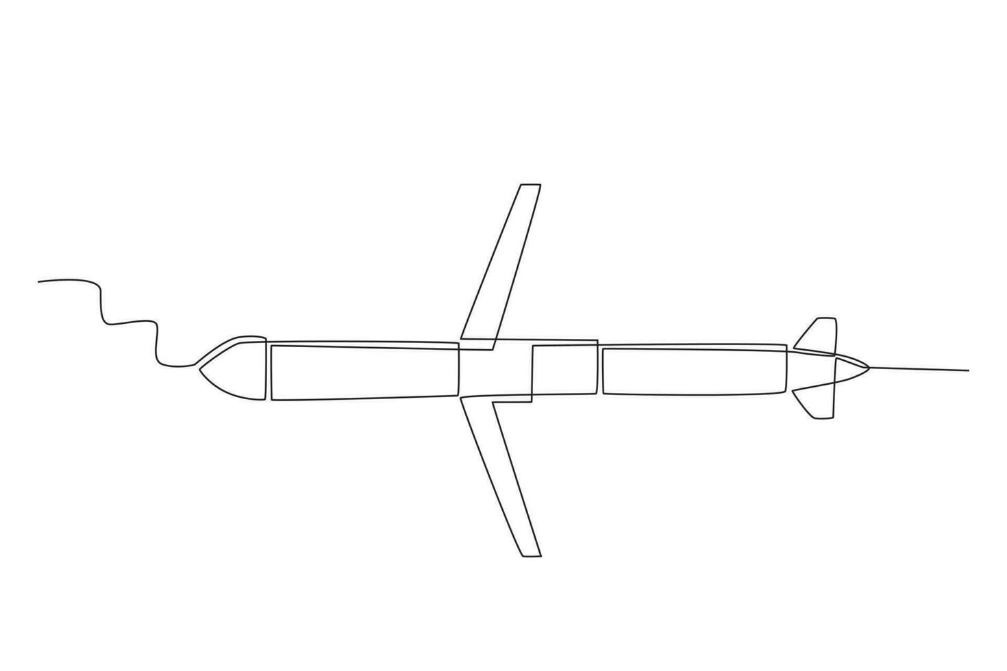 côté vue de une nucléaire arme vecteur