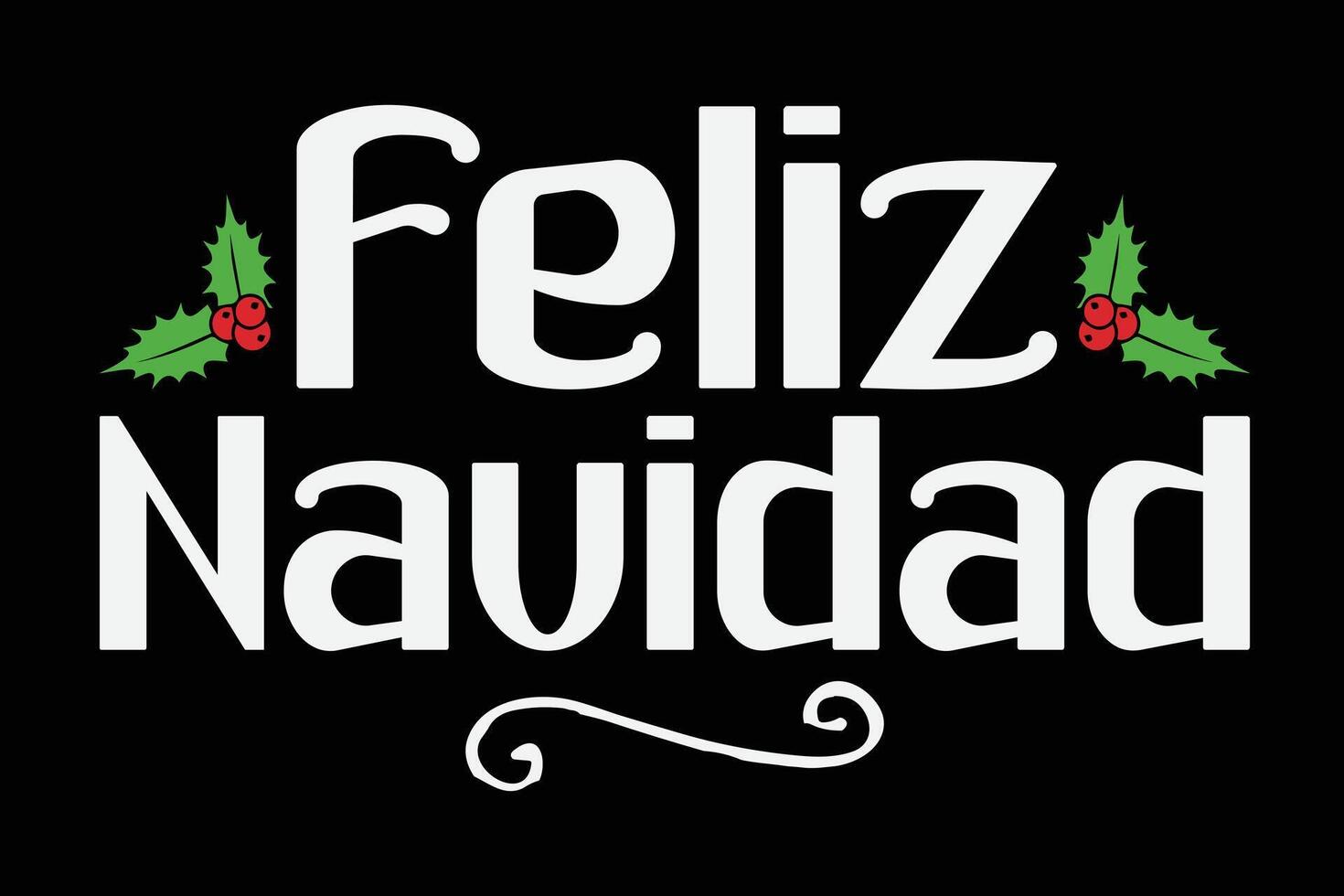 feliz navidad rétro mexicain Noël Espagnol Noël T-shirt conception vecteur