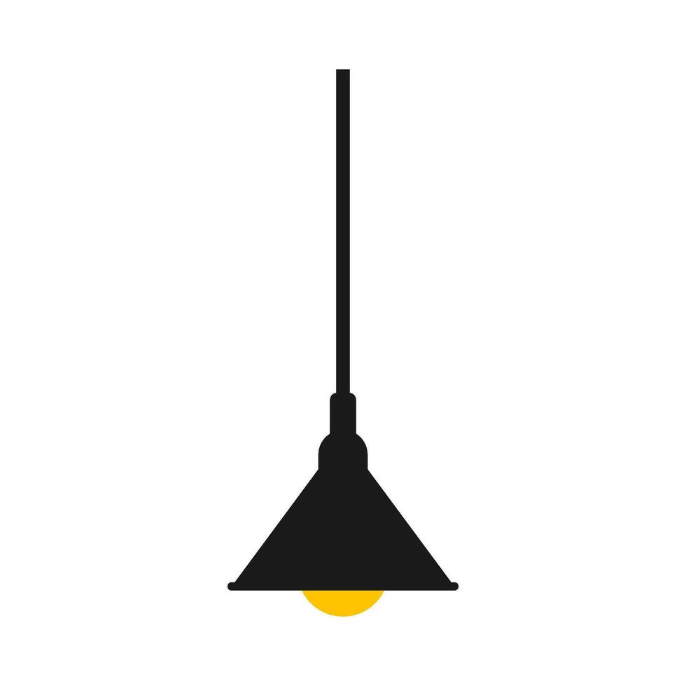 pendaison lampe plat illustration vecteur