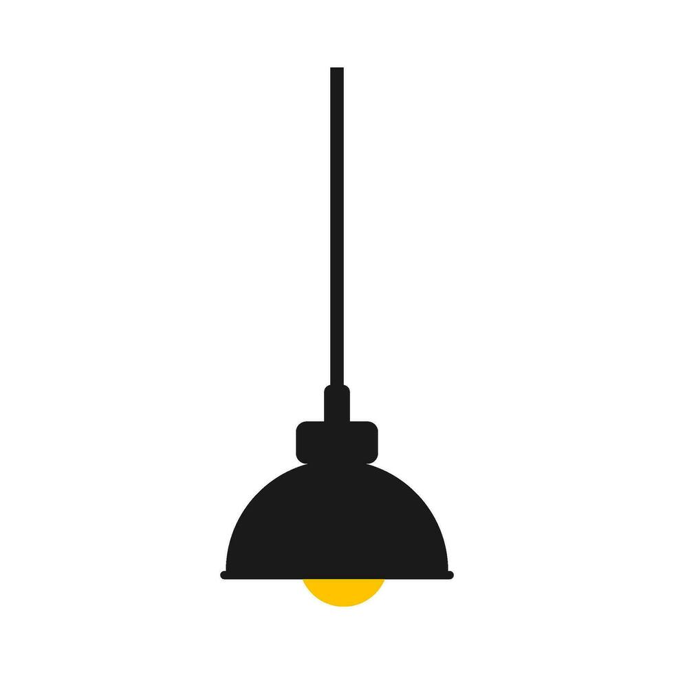 pendaison lampe plat illustration vecteur