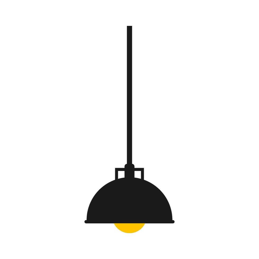 pendaison lampe plat illustration vecteur