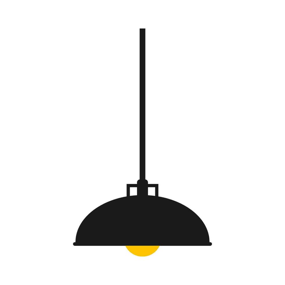 pendaison lampe plat illustration vecteur