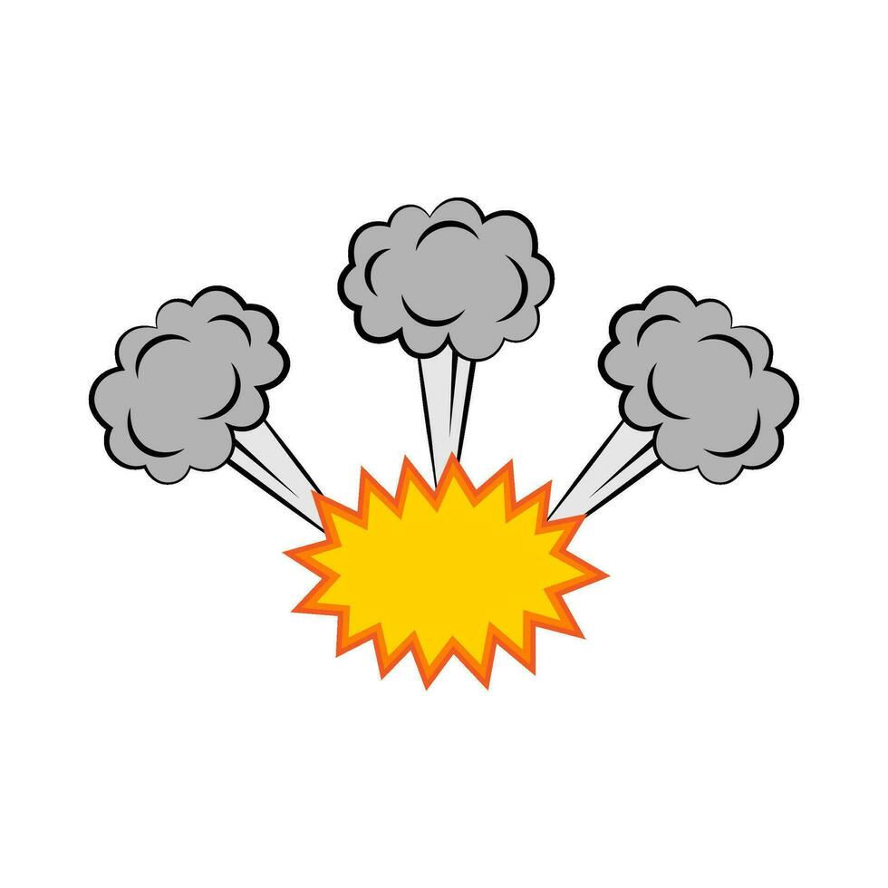 explosion effet plat illustration vecteur