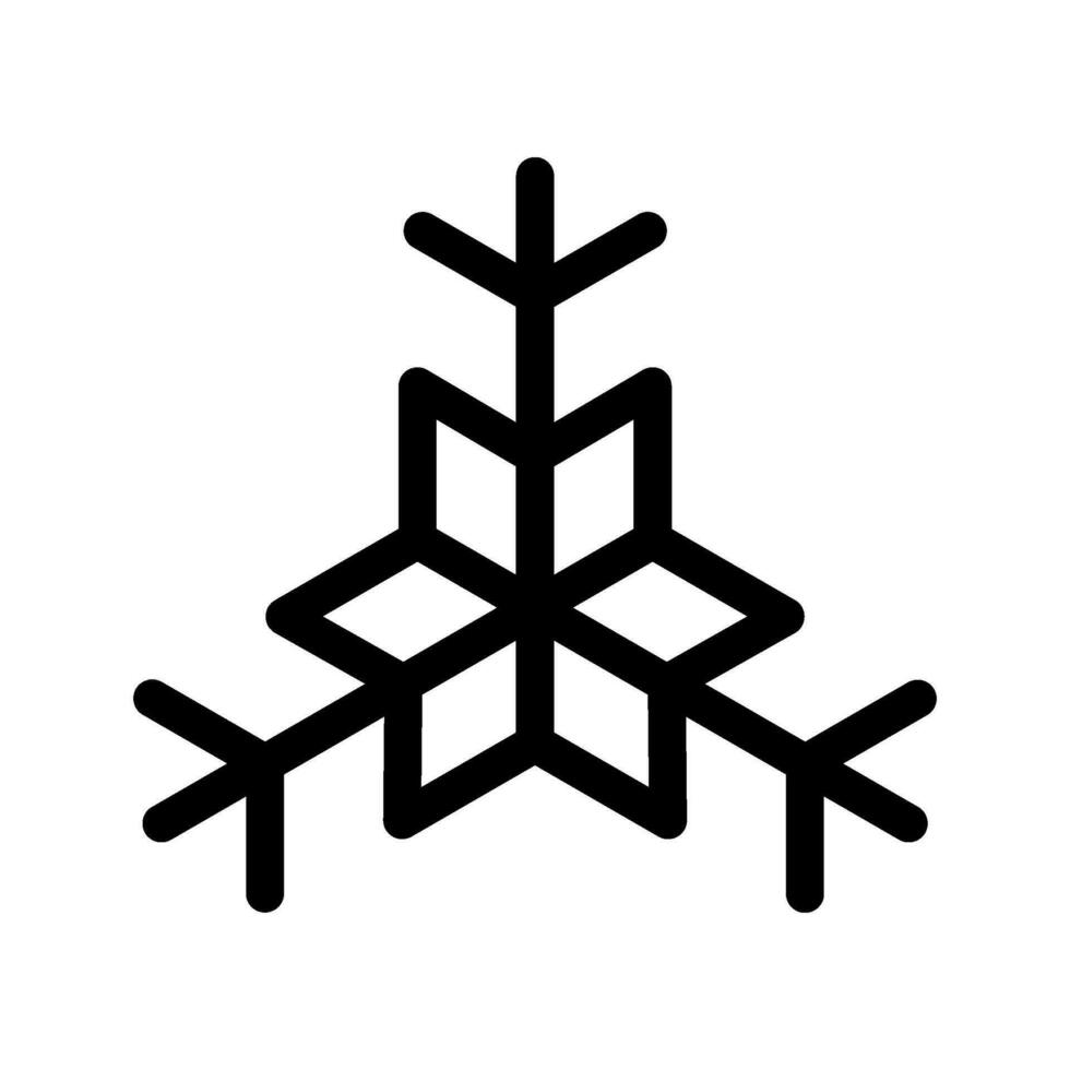 flocon de neige icône vecteur symbole conception illustration