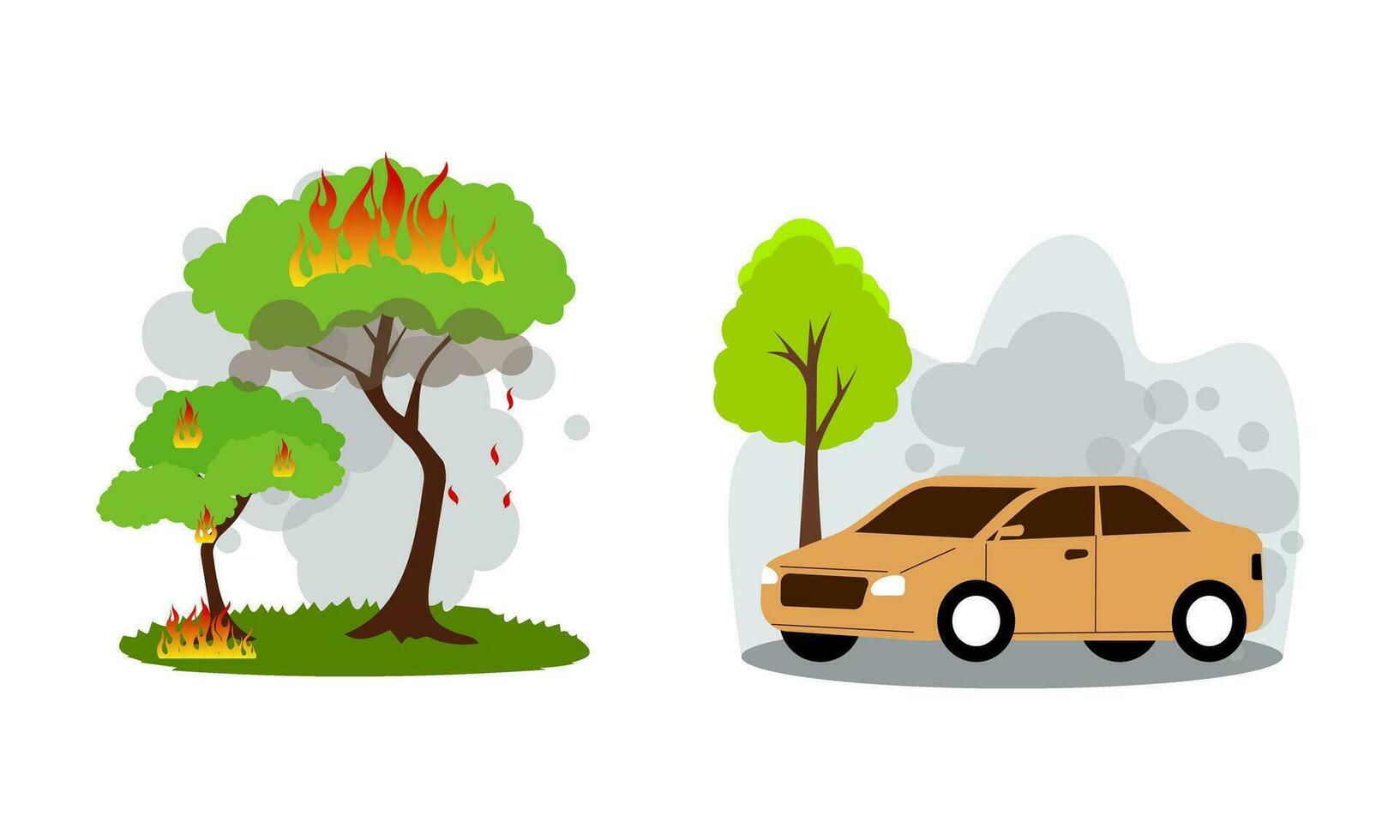 environnement pollution. contaminé air, industriel radioactif déchets et écologique conscience vecteur