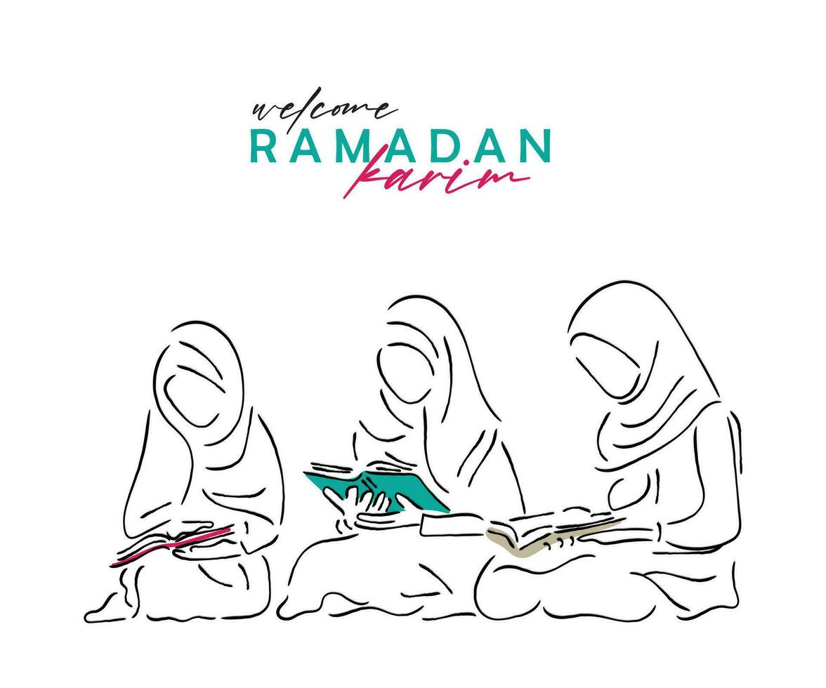 Ramadan est une mois de le pardon et spécial miséricorde. vecteur
