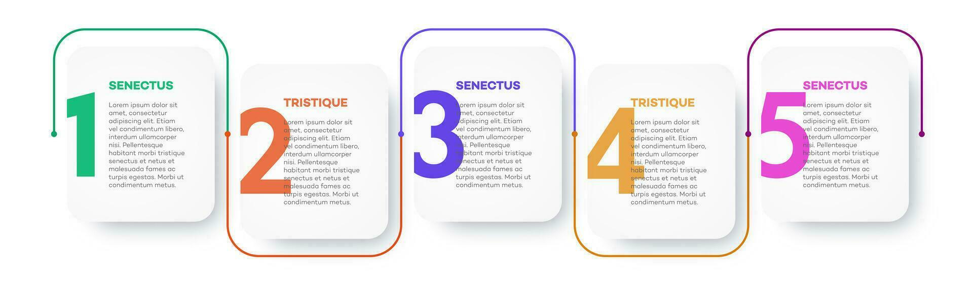 infographie modèle Cadre vecteur chronologie processus