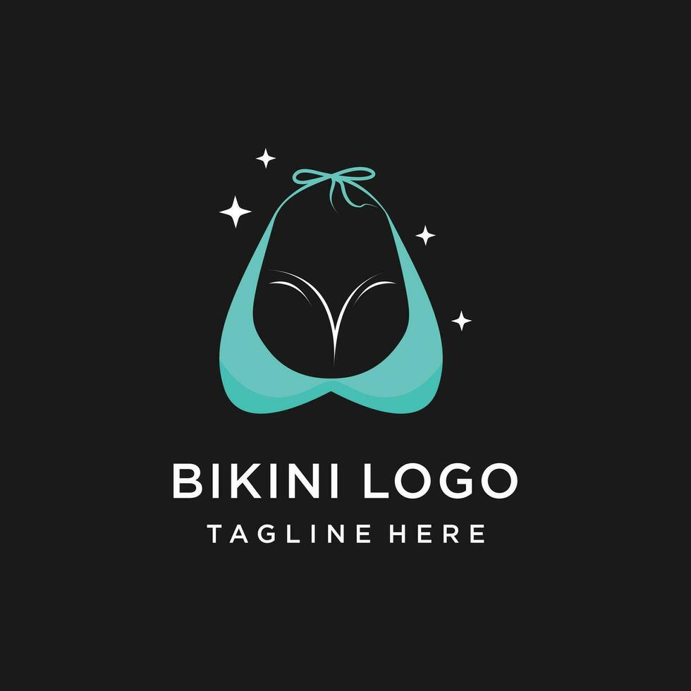 vecteur été sexy aux femmes Vêtements bikini logo icône symbole prime vecteur