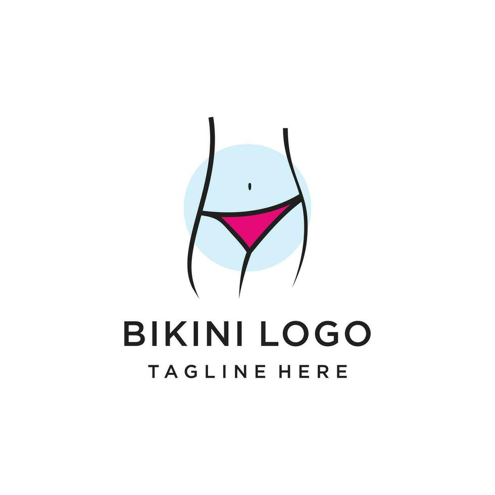 vecteur été sexy aux femmes Vêtements bikini logo icône symbole prime vecteur