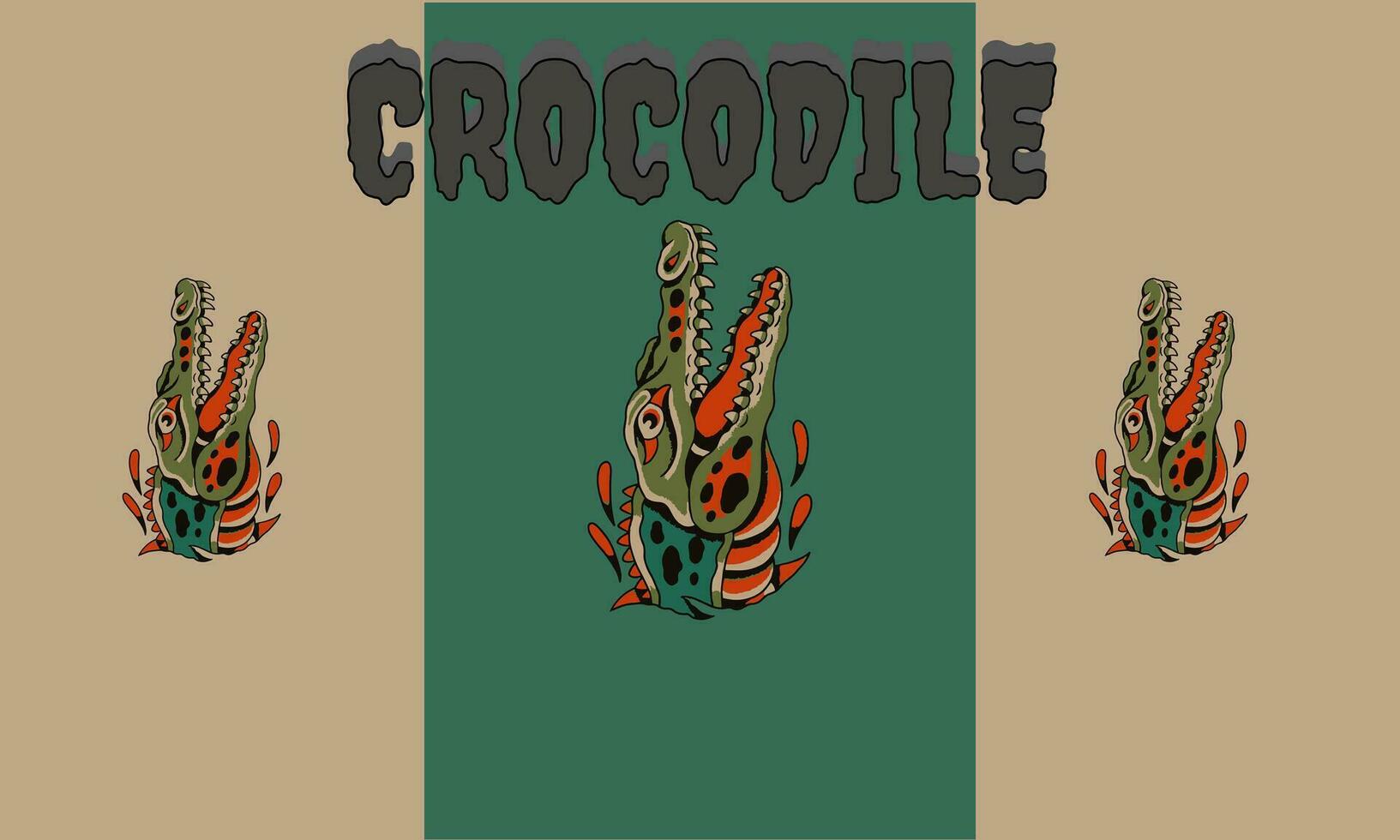 tête crocodile vecteur illustration mascotte conception