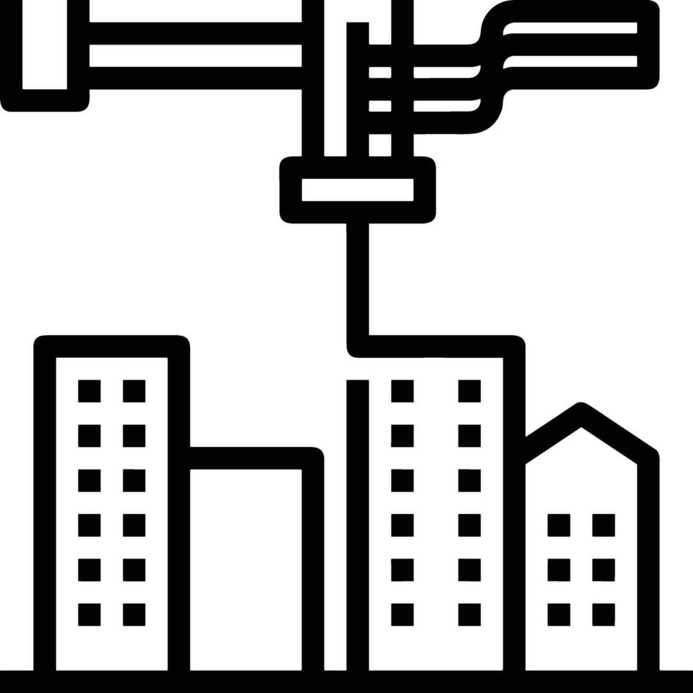 Accueil contour icône symbole vecteur image. illustration de le maison réel biens graphique propriété conception image