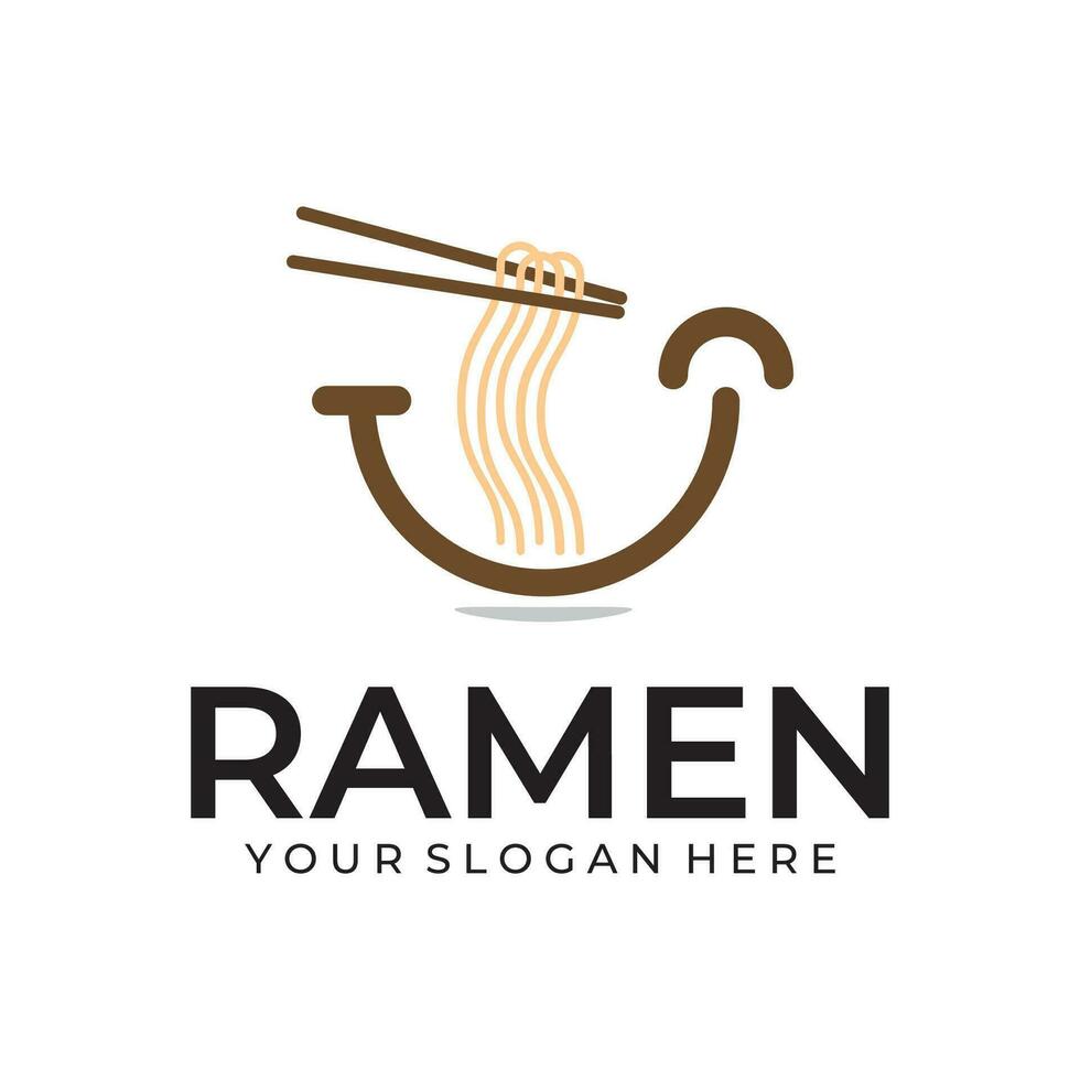 ramen illustration logo vecteur