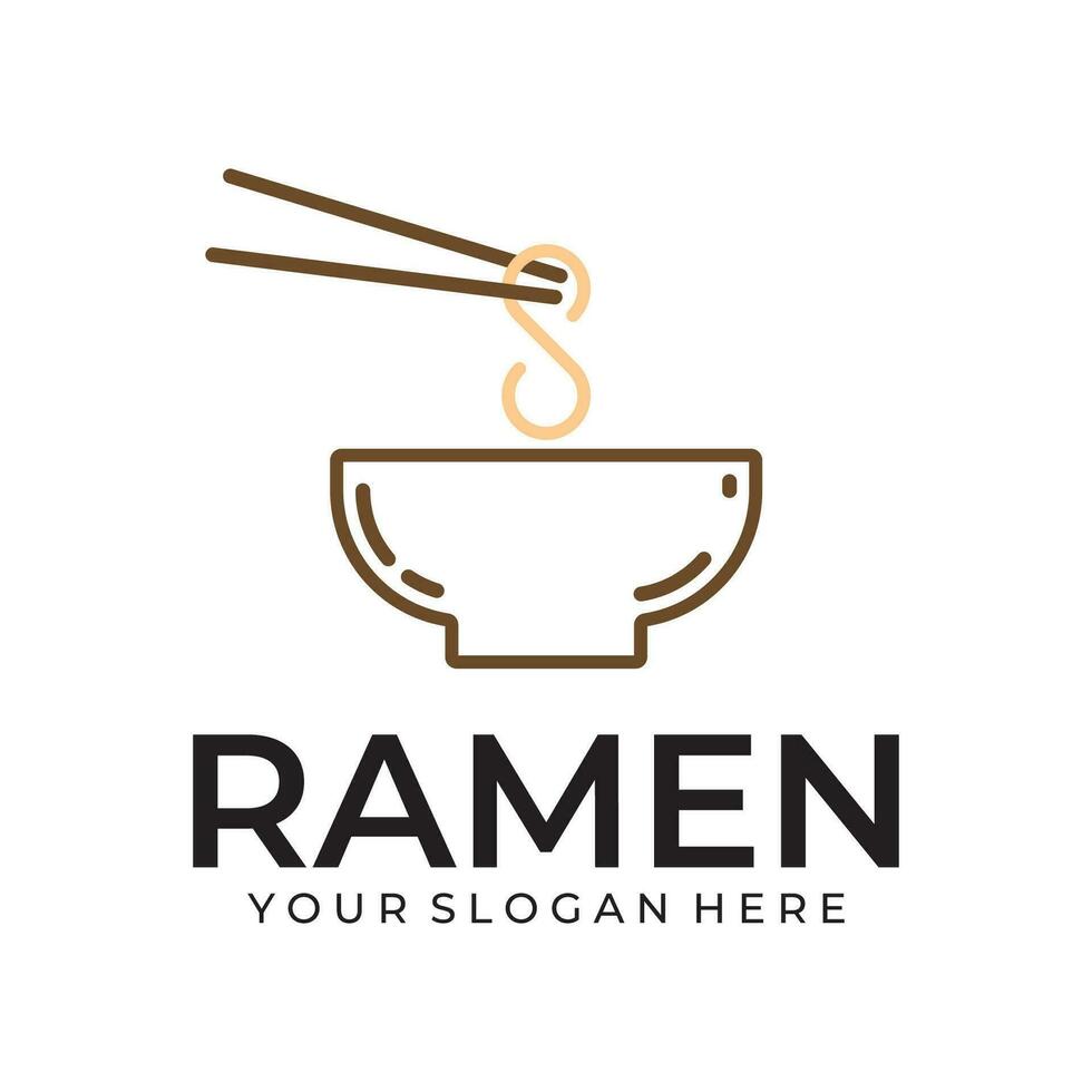 ramen illustration logo vecteur