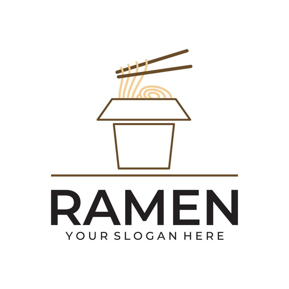 ramen illustration logo vecteur