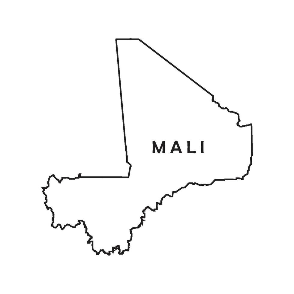 mali carte vecteur illustration