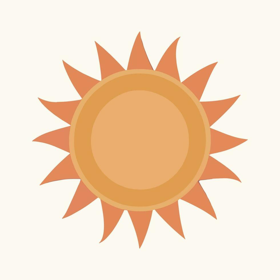 Soleil clipart vecteur. Soleil autocollant vecteur icône