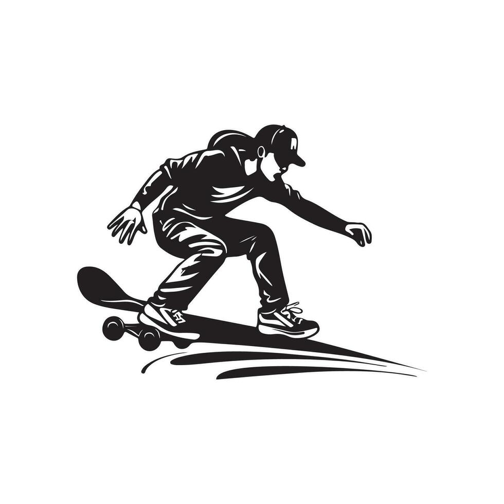 skateur illustration vecteur