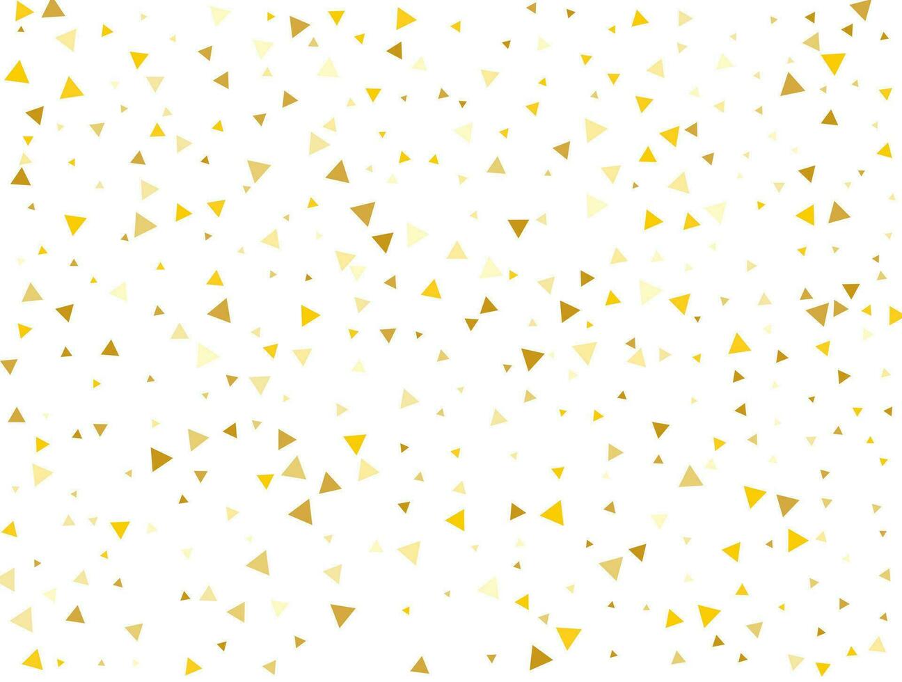 lumière d'or briller triangulaire confettis. pastel vacances textur vecteur