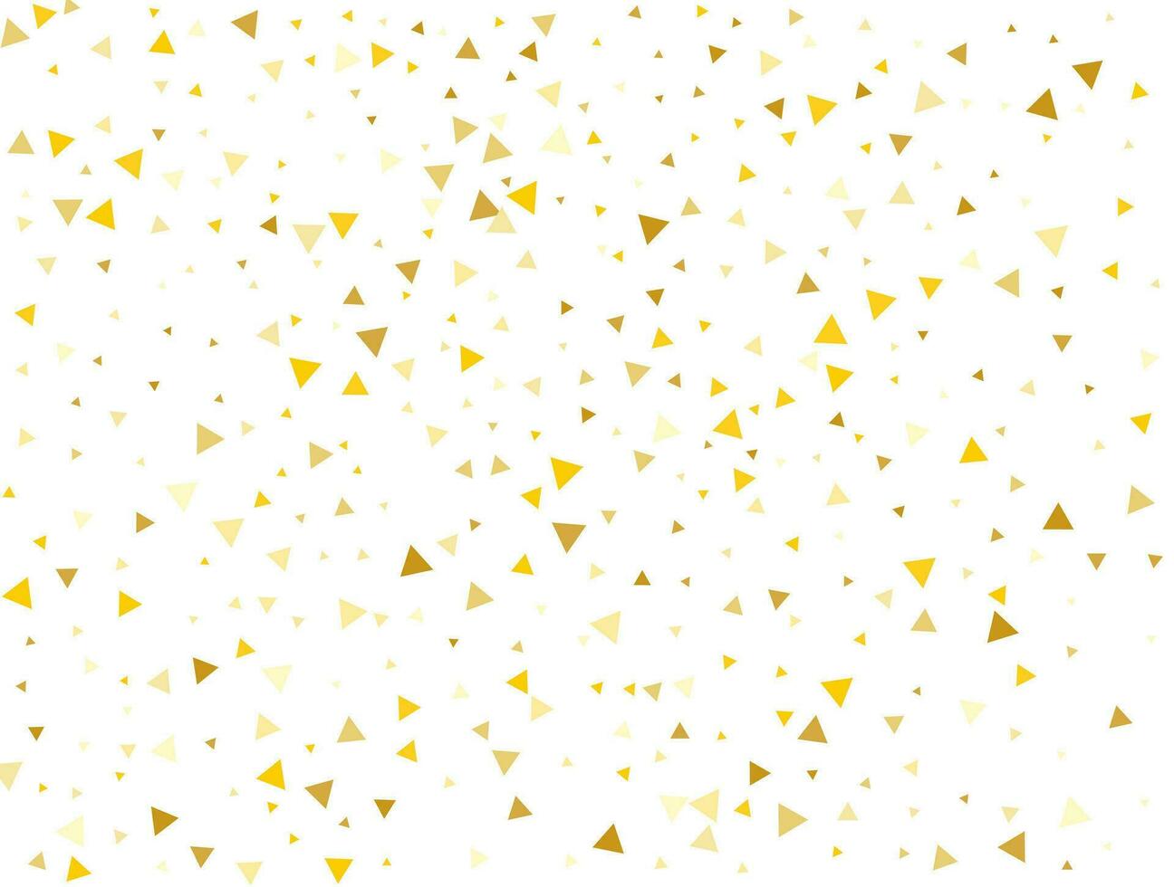 lumière d'or briller triangulaire confettis. pastel vacances textur vecteur