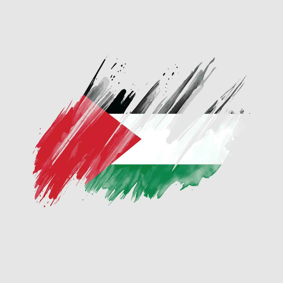 Palestine drapeau dans aquarelle éclaboussure, libérer Palestine atteindre indépendance, dans vecteur eps format.