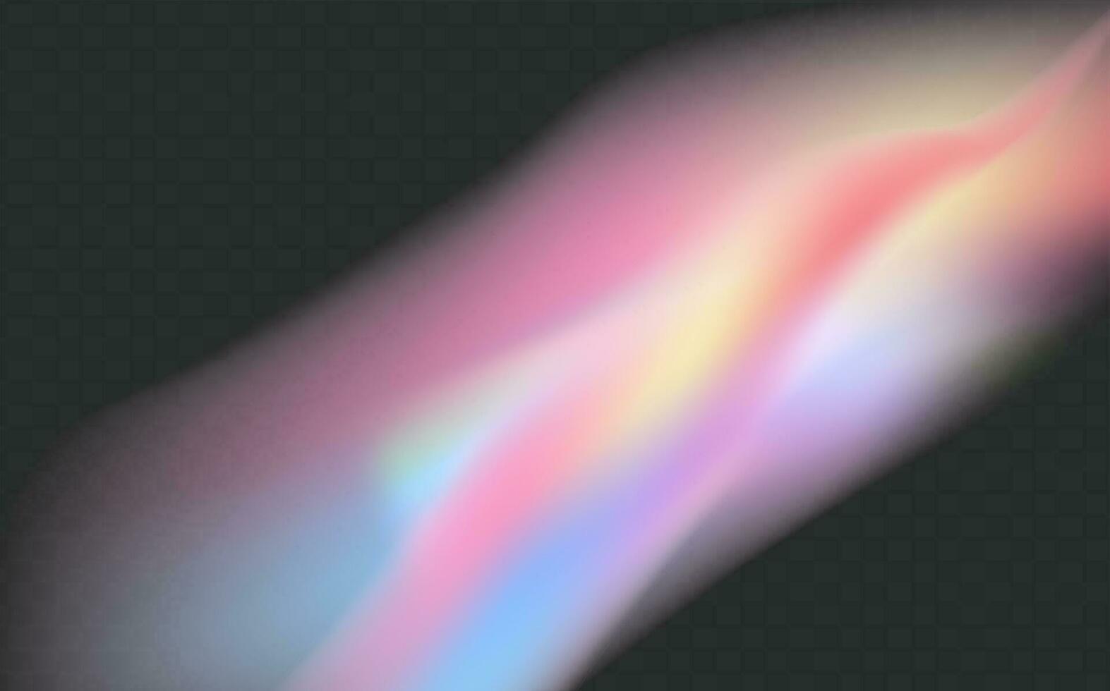 une ensemble de coloré vecteur lentille, cristal arc en ciel lumière et éclater transparent superposition d'effets pour arrière-plans.triangulaire prisme concept.