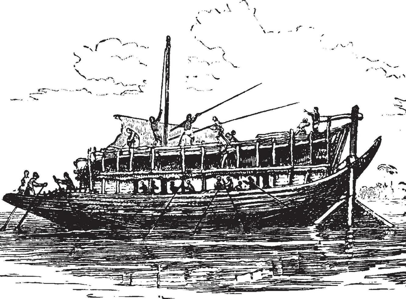 puteli, ancien illustration. vecteur