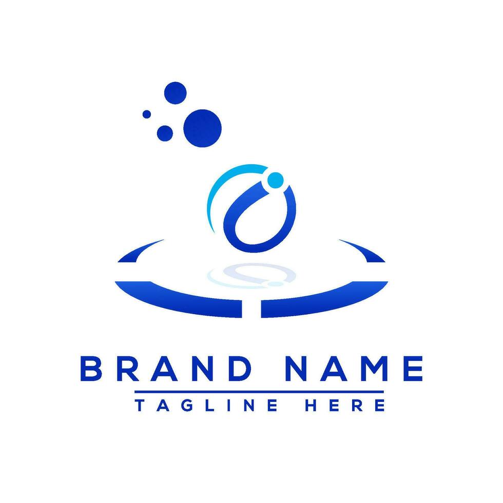 lettre oi bleu logo professionnel pour tout sortes de affaires vecteur