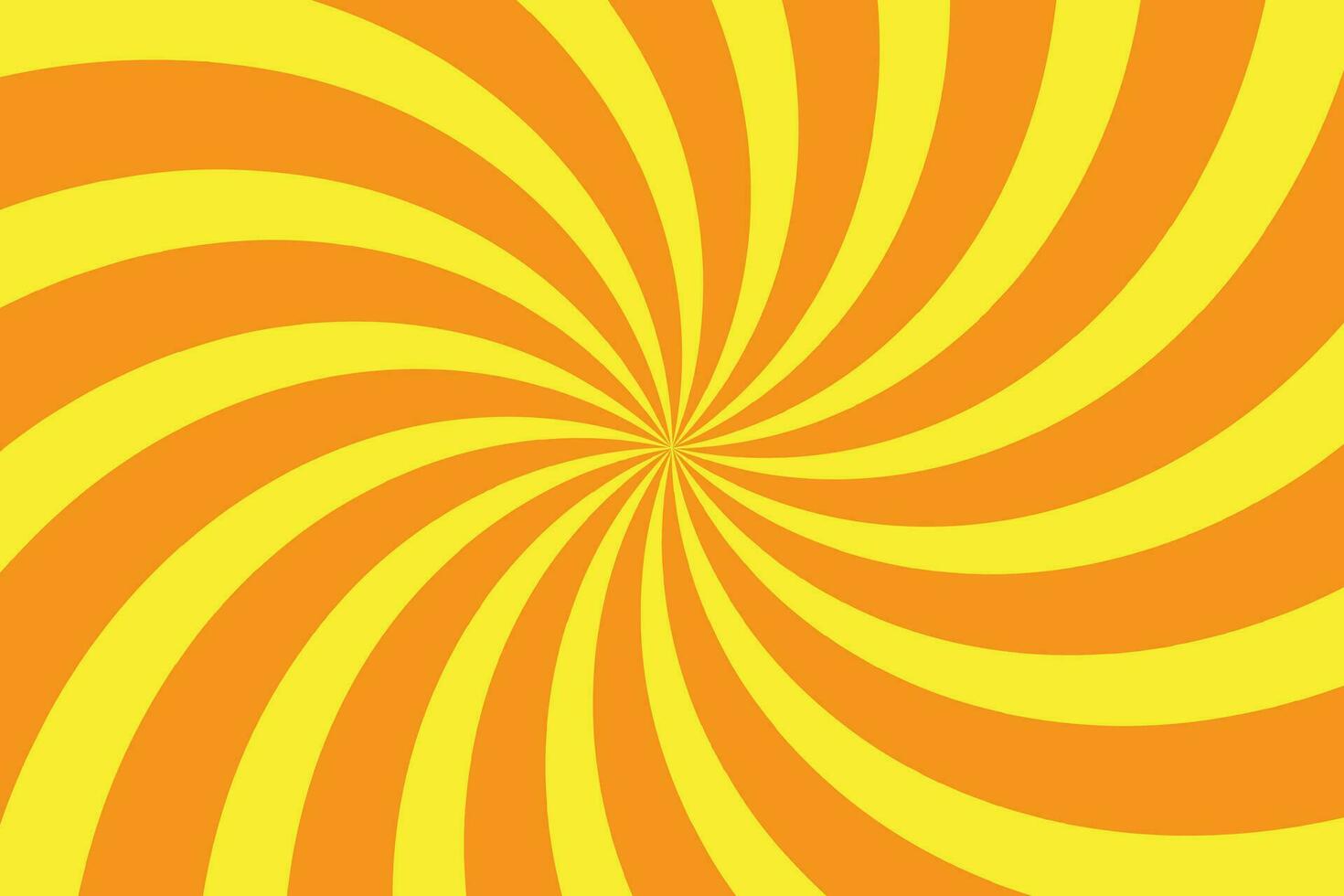 abstrait Jaune spirale sur Orange Contexte conception spirale Contexte vecteur