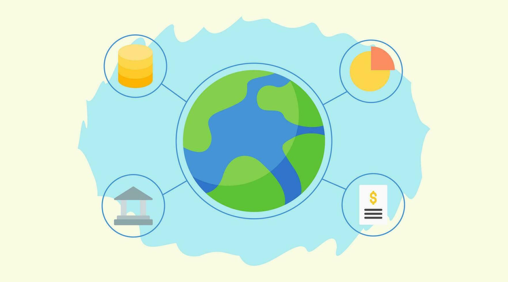 global affaires réseau. de liaison opportunités, transcendant les frontières pour une monde de interminable possibilités vecteur