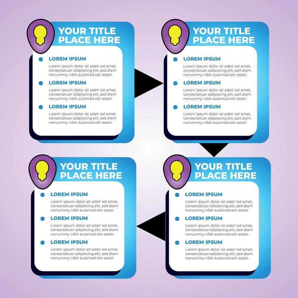 étiquette infographique étape vecteur