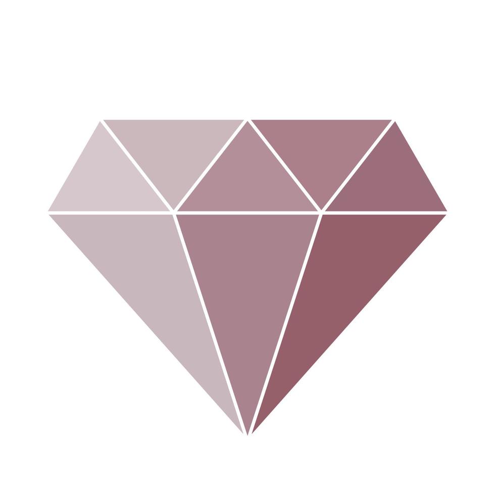 icône simple de diamant. illustration vectorielle vecteur