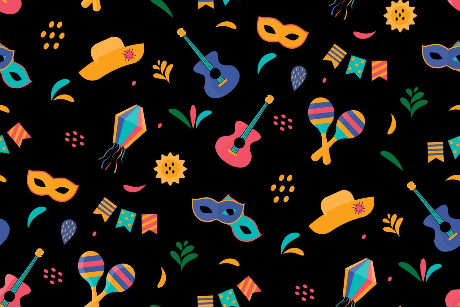 joli fond transparent festif pour le festival festa junina. illustration vectorielle vecteur