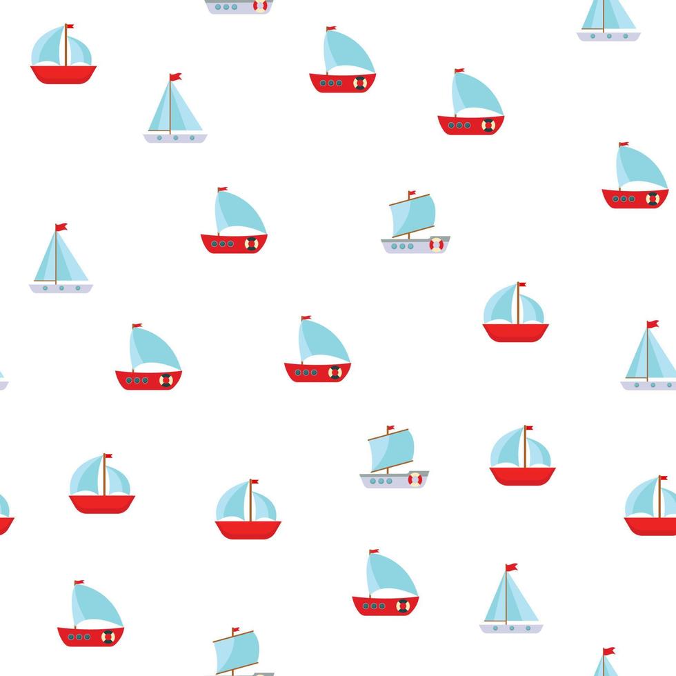 fond transparent avec bateau mignon pour enfants. illustration vectorielle vecteur