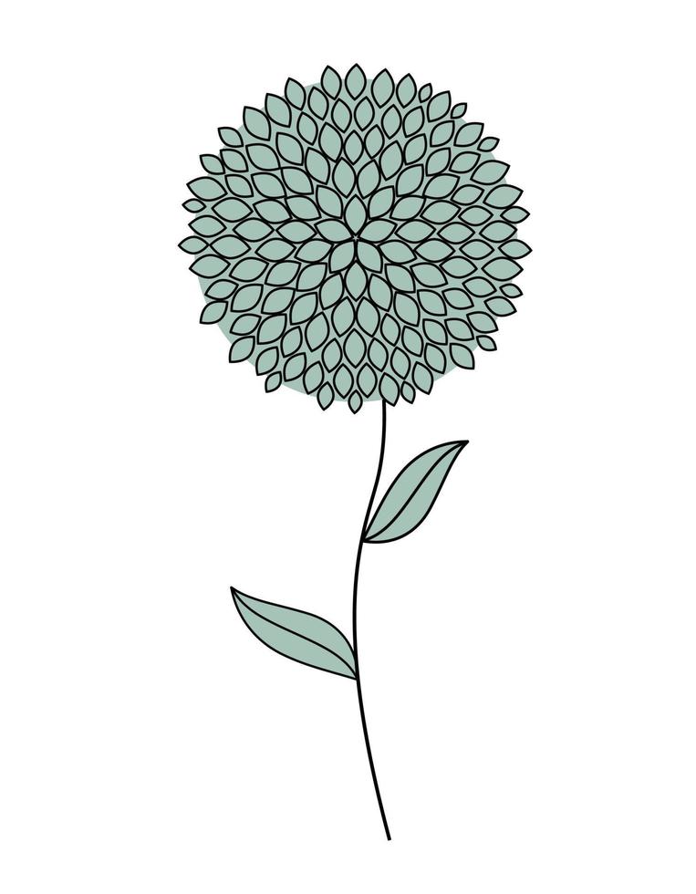 illustration vectorielle simple fleur icône vecteur