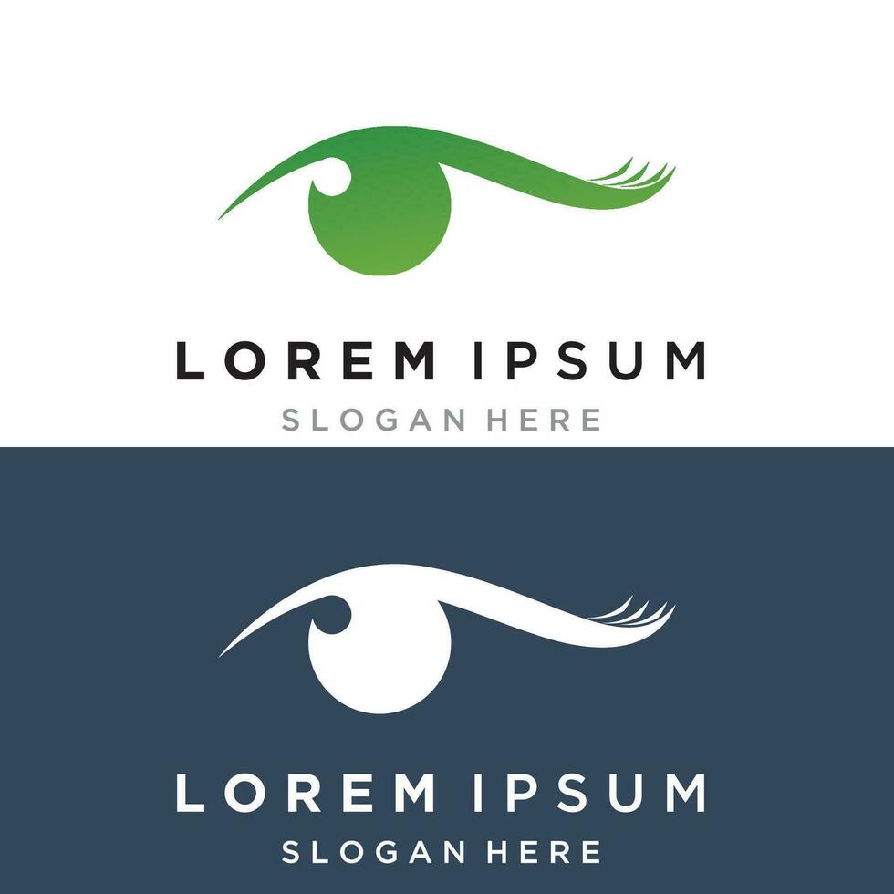 identité de marque création de logo vectoriel de soins oculaires corporatifs
