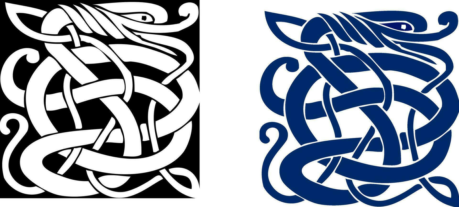 complexe celtique symbole génial pour tatouage. vecteur. vecteur