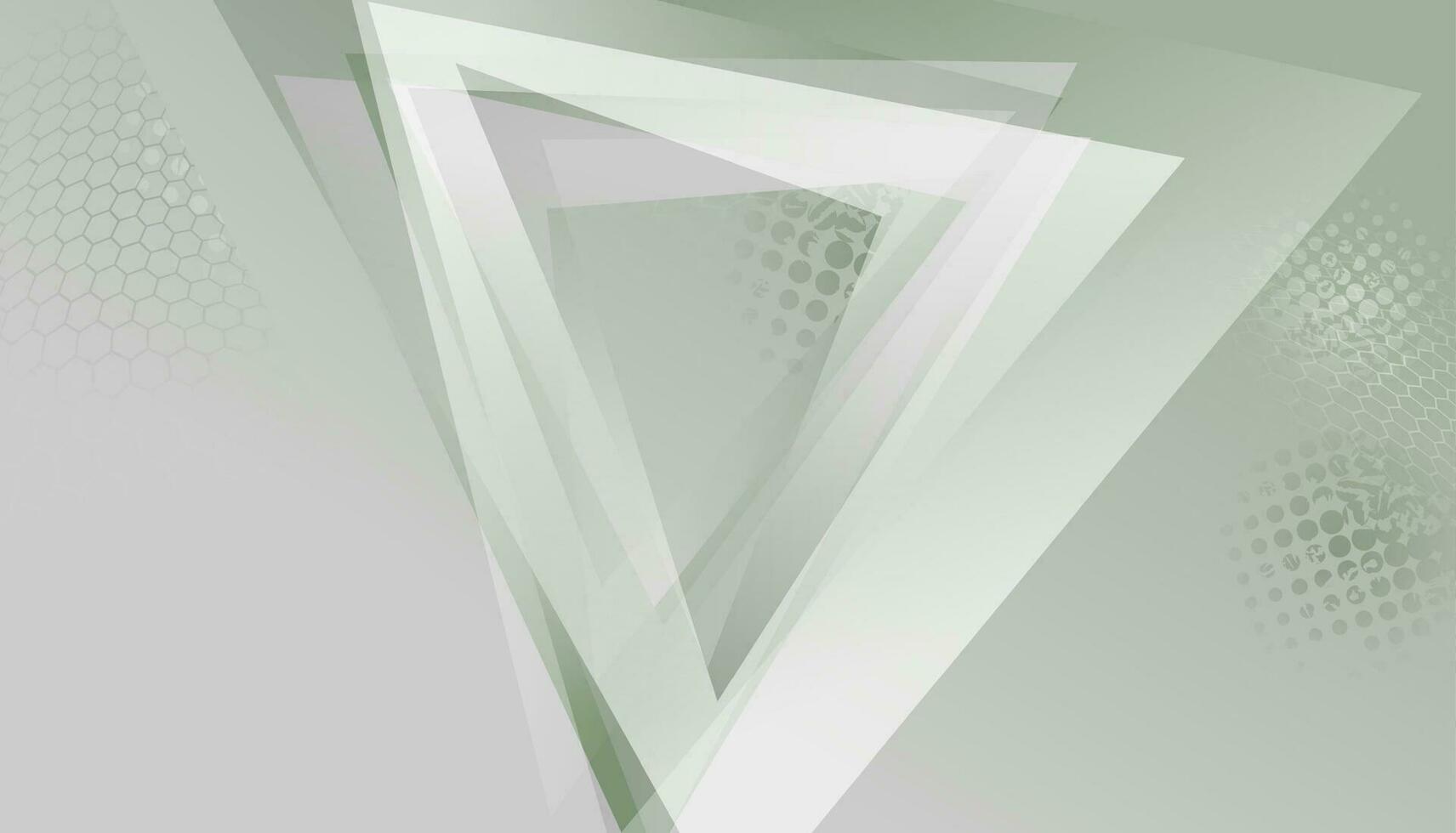 vert et gris Triangles abstrait géométrique Contexte vecteur