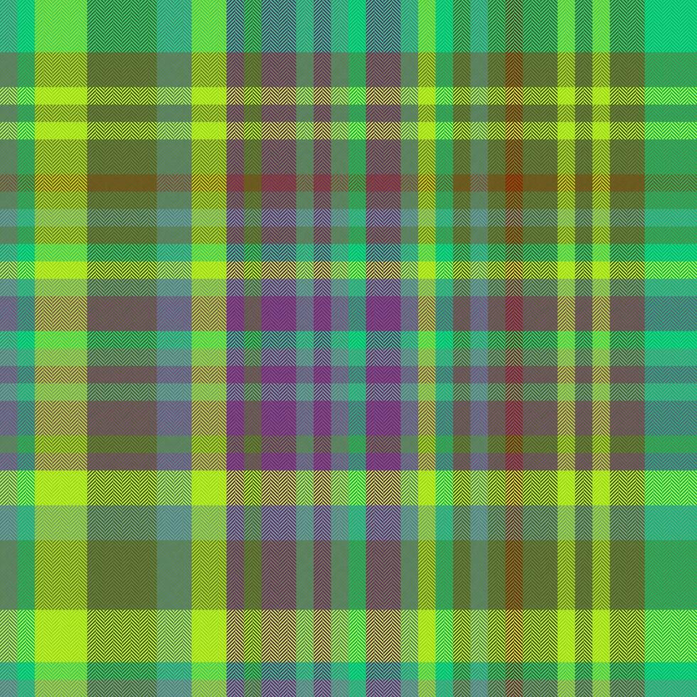 vérifier en tissu textile de sans couture vecteur Contexte avec une tartan plaid texture modèle.