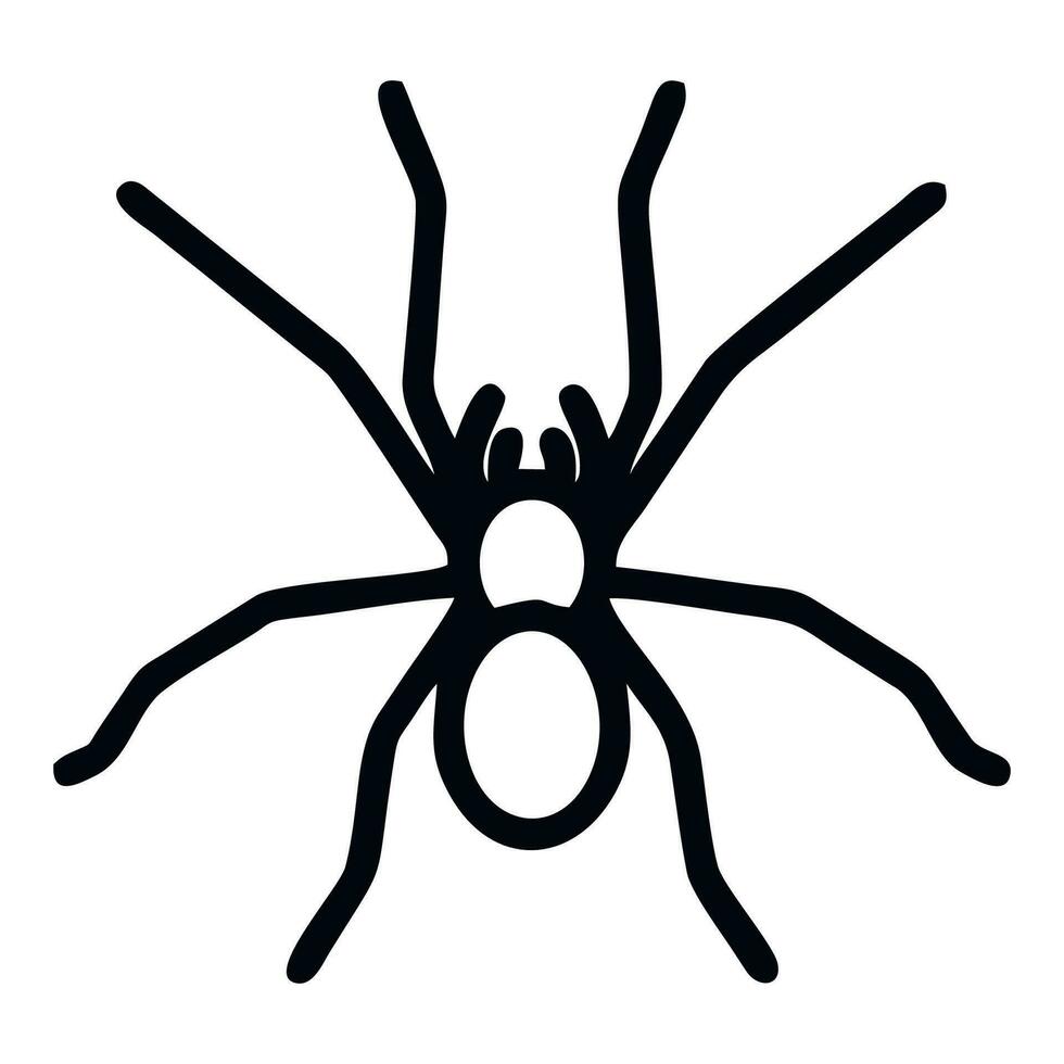 araignée ligne icône isolé sur blanc Contexte. vecteur illustration