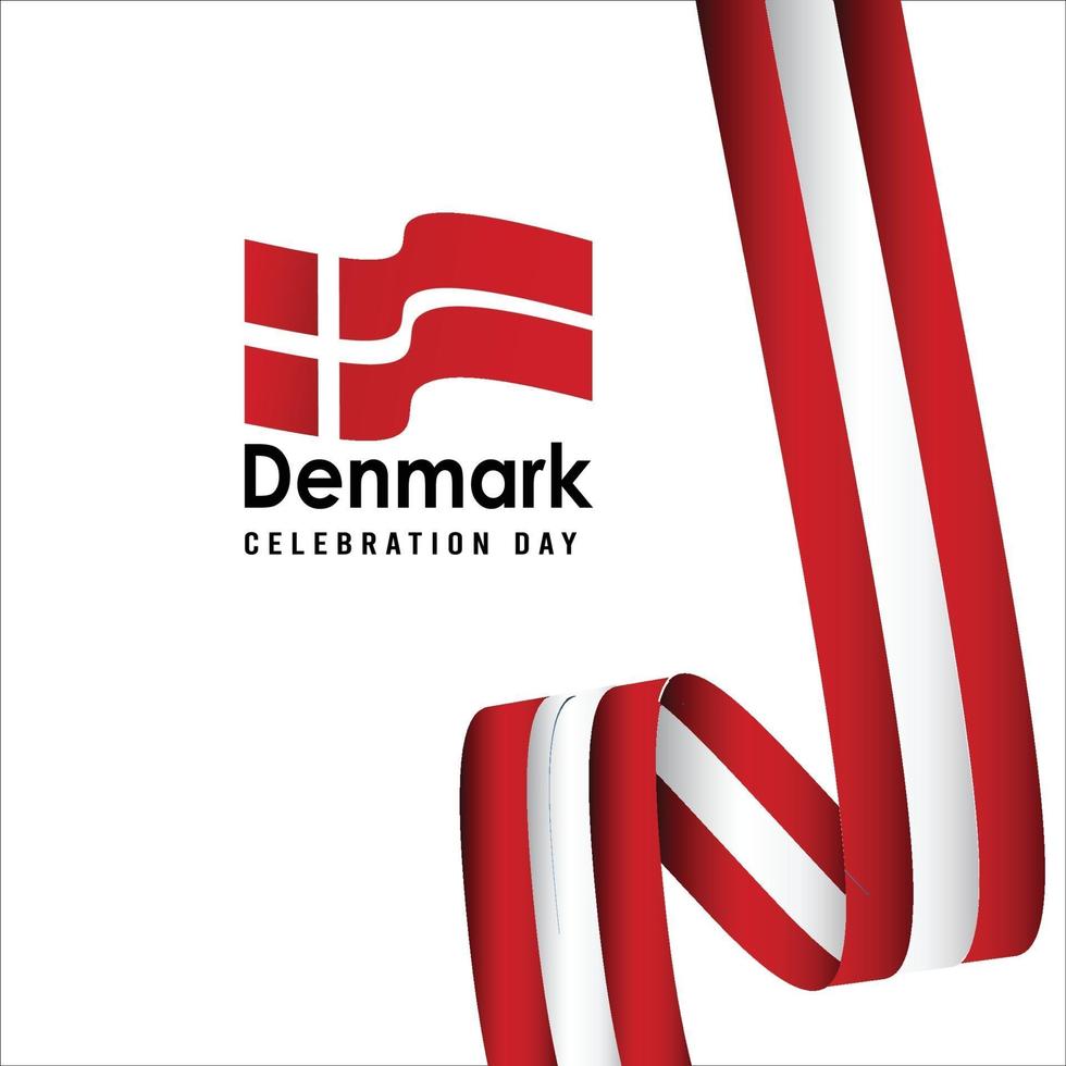 joyeux jour de l'indépendance du danemark. modèle, arrière-plan. illustration vectorielle vecteur