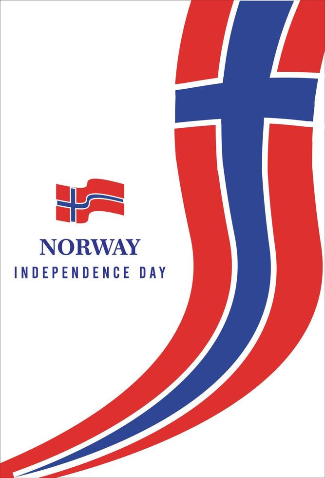 joyeux jour de l'indépendance de la norvège. modèle, arrière-plan. illustration vectorielle vecteur