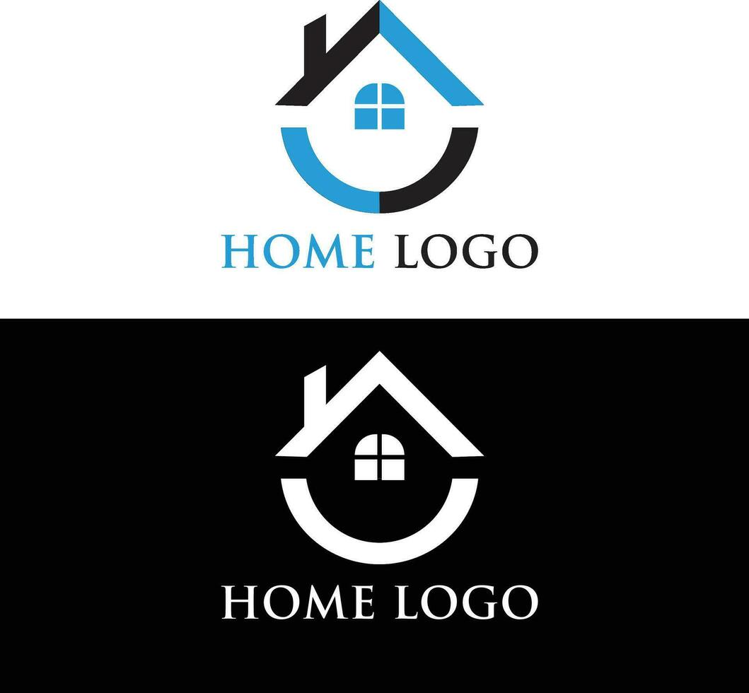 création de logo maison vecteur