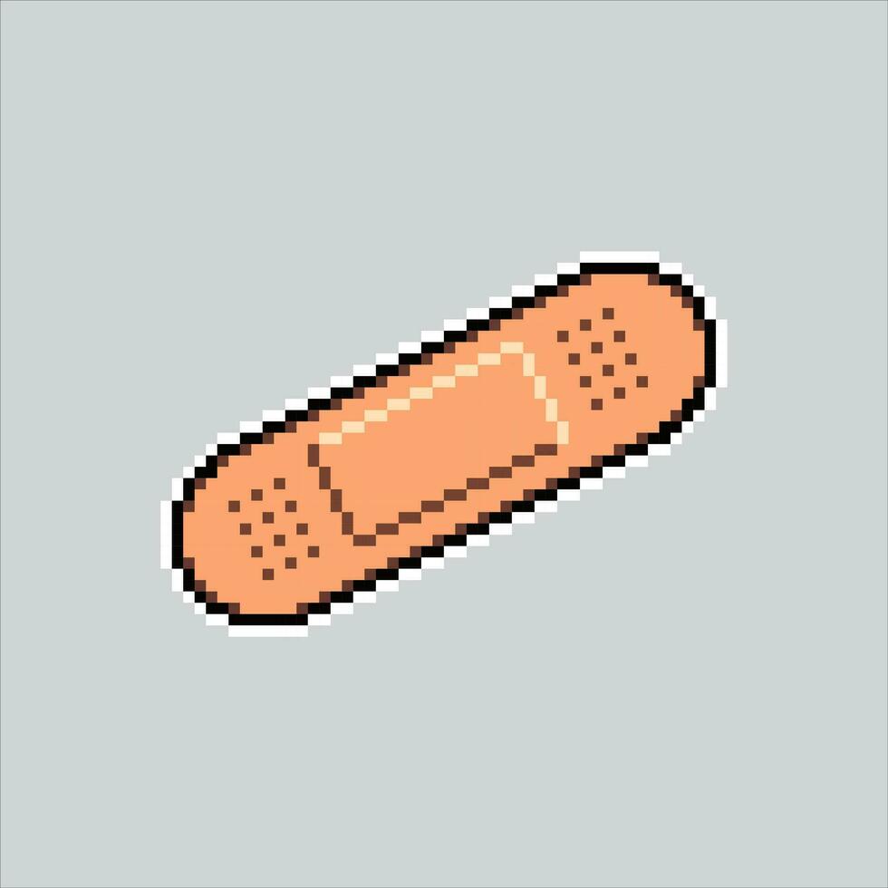 pixel art illustration correctif. pixélisé bandage. médical pièce bandage pour aide pixélisé pour le pixel art Jeu et icône pour site Internet et vidéo jeu. vieux école rétro. vecteur