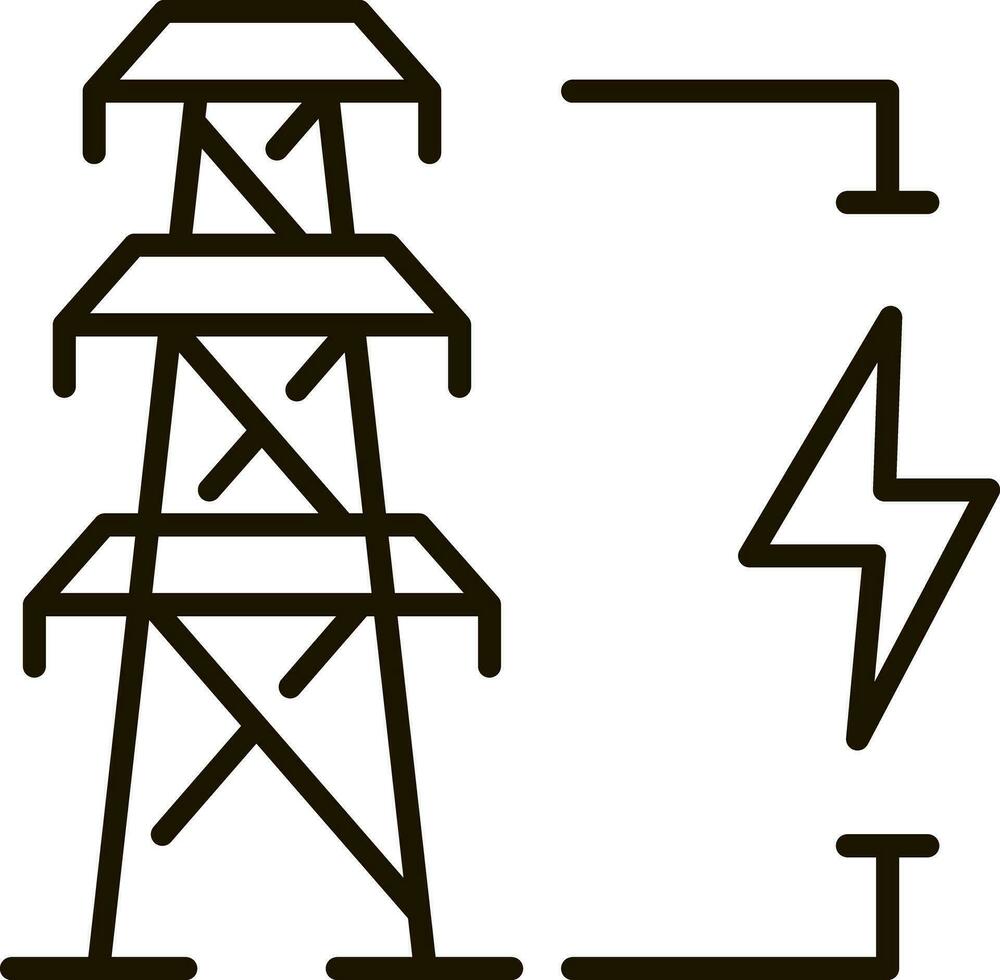 transmission ligne icône symbole illustration vecteur