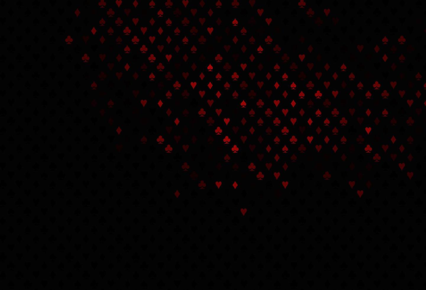motif vectoriel rouge foncé avec symbole de cartes.
