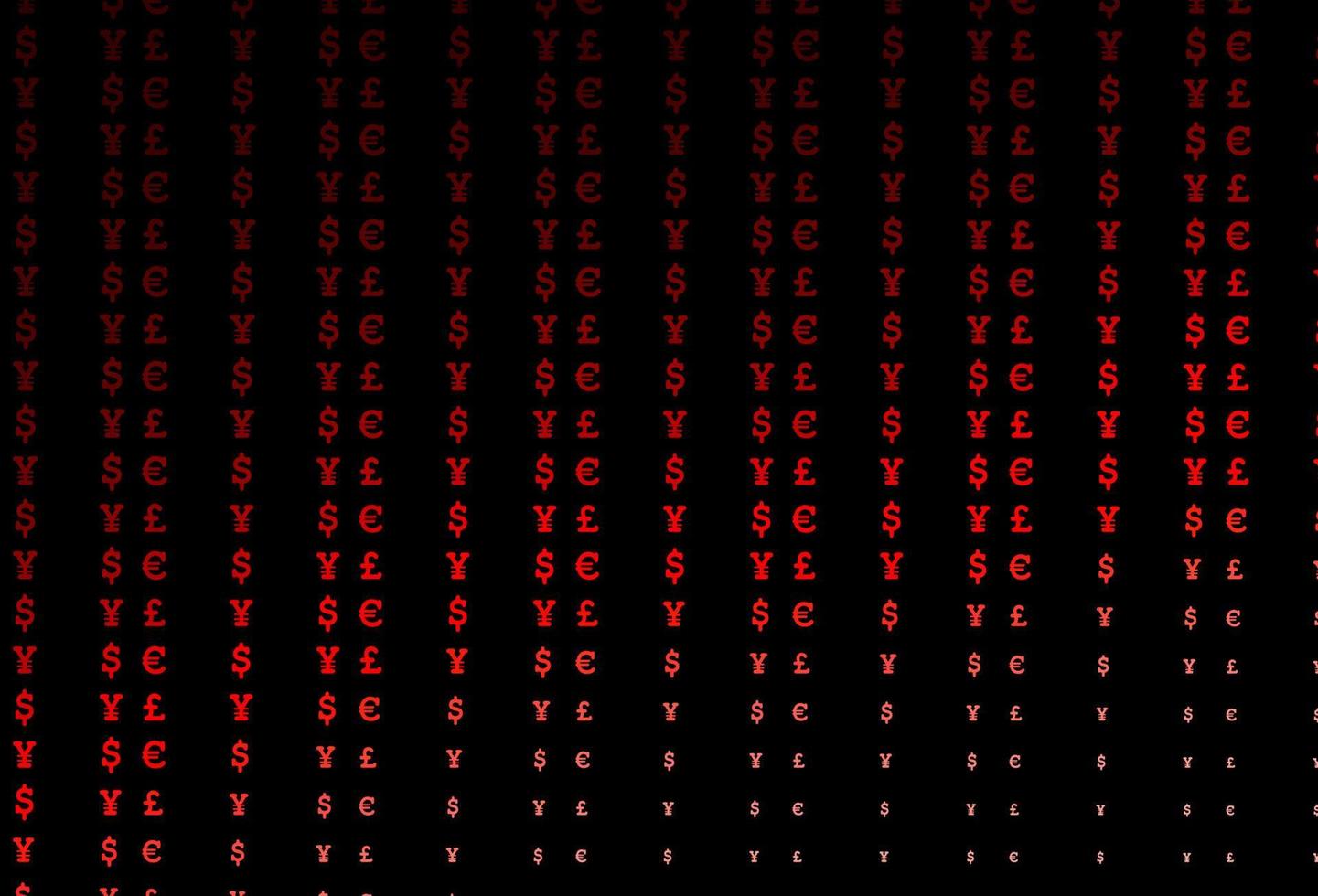 modèle vectoriel rouge foncé avec eur, usd, gbp, jpy.