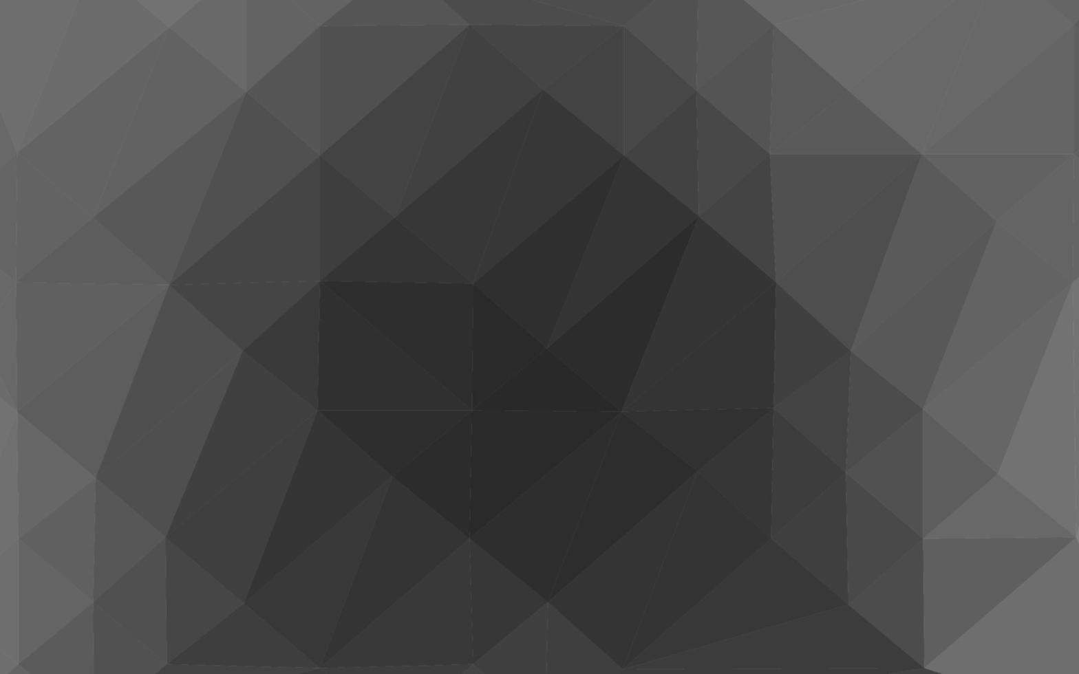 argent foncé, couverture en mosaïque de triangle vectoriel gris.