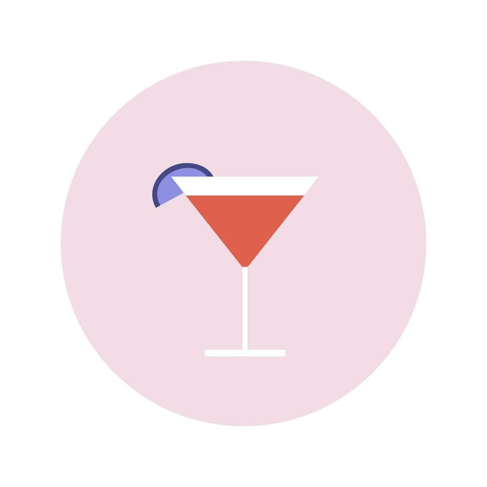 icône cocktail dans moderne plat style conception. vecteur illustration.