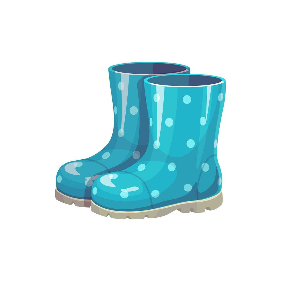 dessin animé caoutchouc bottes, vecteur imperméable paire