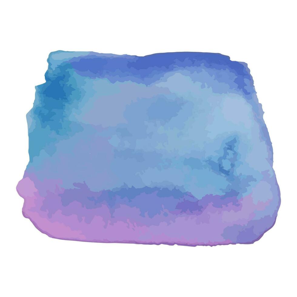 abstrait aquarelle main tiré texture, isolé sur blanc arrière-plan, bleu violet aquarelle texture toile de fond vecteur